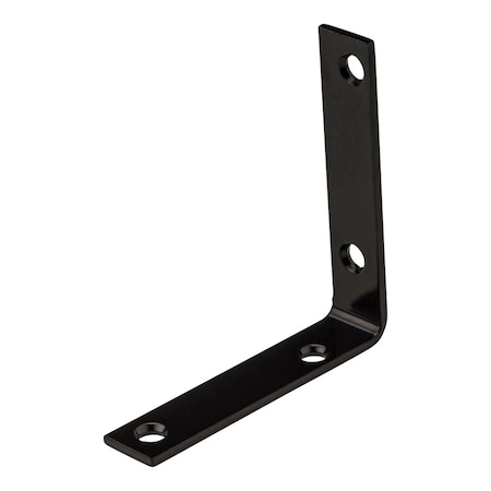 National Hardware National Hardware 3.5 in. H X 0.75 in. W X 0.125 in. D Black Steel Inside Corner Brace N266-484